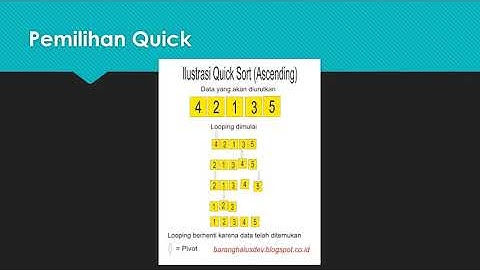 Algoritma Pemrograman (Quick Sort pada Python)
