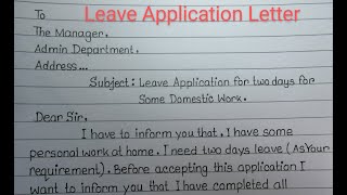 How to write a leave application letter for Office screenshot 1
