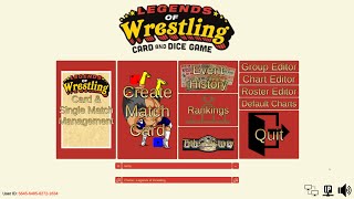 LEGENDS OF WRESTLING - FG ASSISTANT DESKTOP APP - NATIONAL WRESTLING COMMISSION CARD 5.11