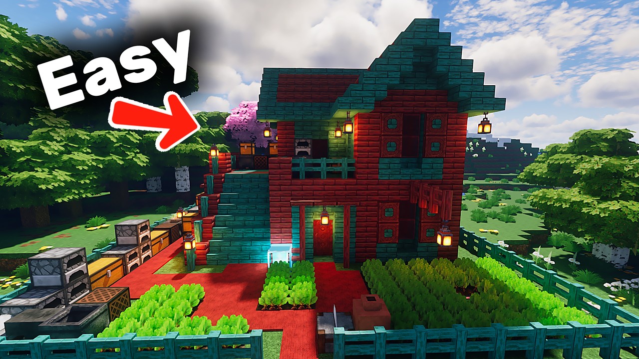 How to Build a Survival Starter House in Minecraft | Tutorial 🏠 - YouTube