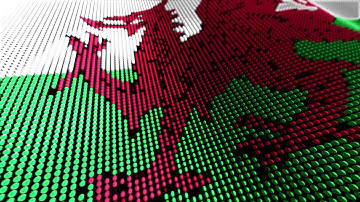 Motion Particle Flag Loop Wales | Non Copyright Video | 4k HD  | By NonCopyrightVideos