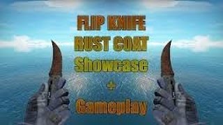 Cs:Go/Flip Knife Rust Coat (Battle Scarred) Gameplay/Showcase