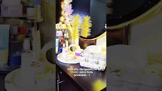 Obsessed with this aesthetic setup 🌼✨#itsdua#vanity#homedecor#vanitysetup#aesthetic#decoration