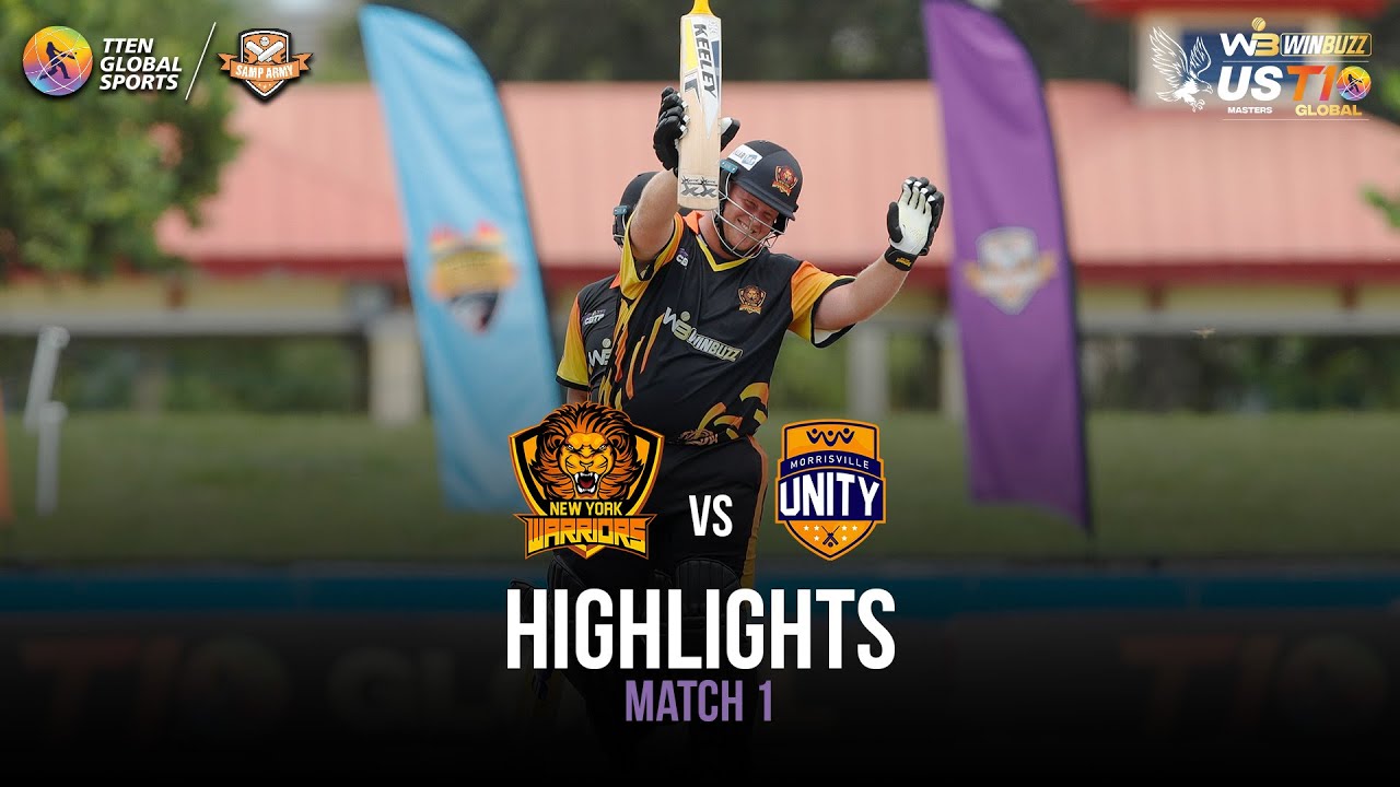 Match 3 Highlights: New York Warriors vs Morrisville Unity | US Masters T10 2023