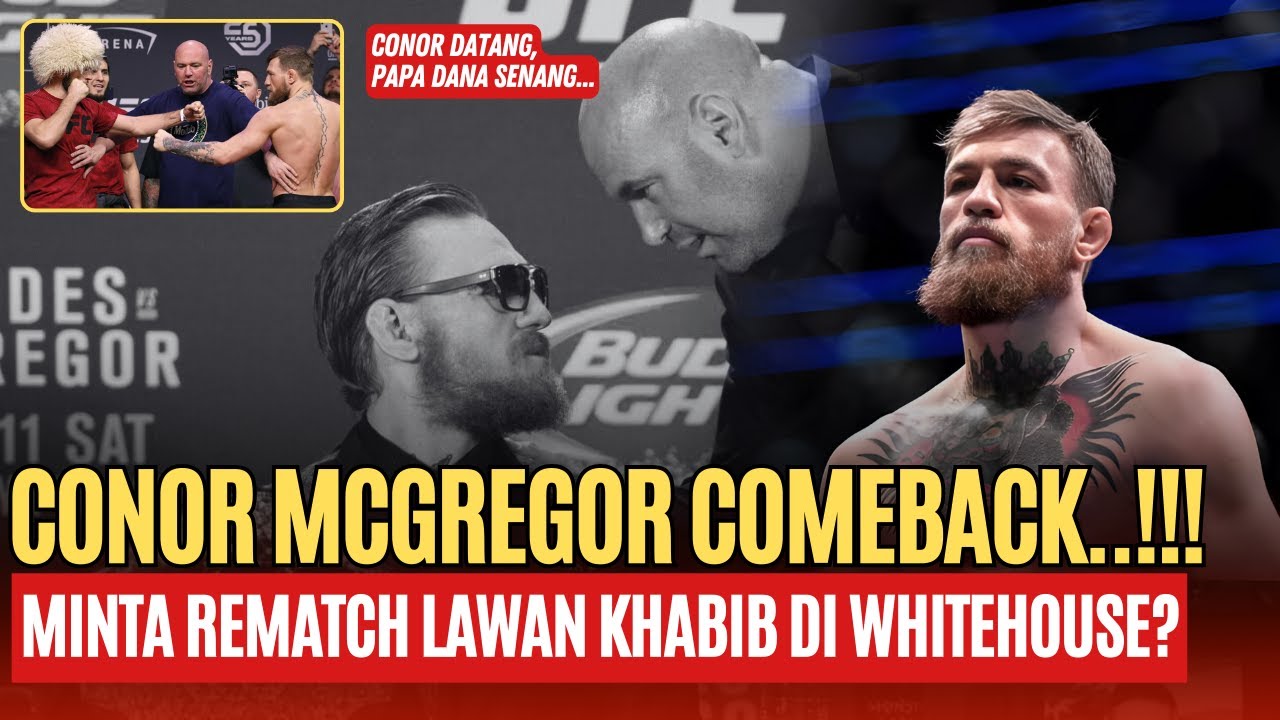 RESMI! MCGREGOR KEMBALI DI UFC WHITE HOUSE 2026❗ DANA WHITE AKHIRNYA BUKA SUARA🔥