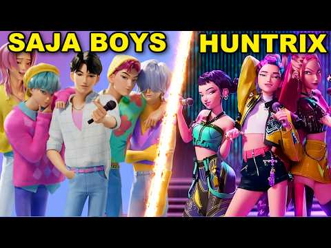 Kpop Demon Hunters Rap Battle HUNTRIX VS SAJA BOYS 