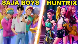 Kpop Demon Hunters Rap Battle HUNTRIX VS SAJA BOYS