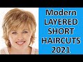 Modern LAYERED SHORT HAIRCUTS 2021