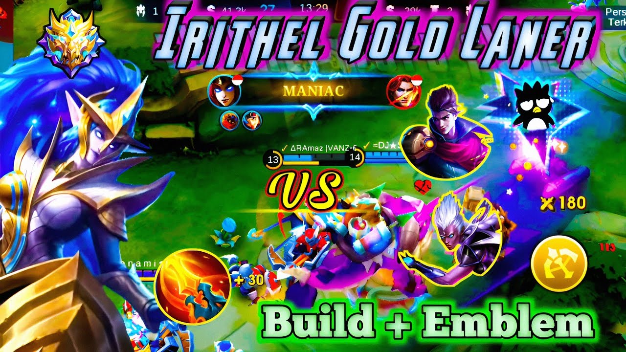 Tutorial Bermain Irithel Gold Laner Melawan Hero Meta 🔥 - Mobile ...