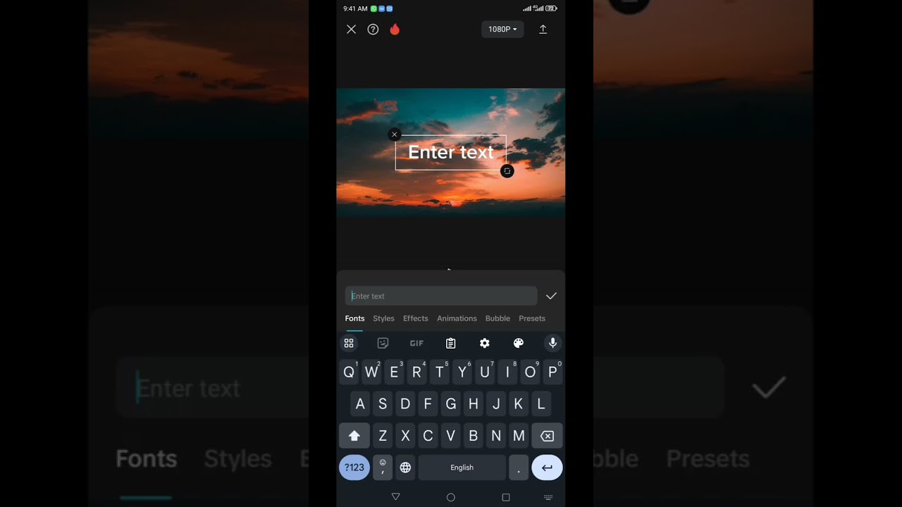 How to create lyrics video using your phone (Easy tutorial) | Step by step