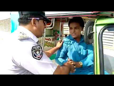 Peshawar Traffic Warden Asif Raza khan & Afghan Rickshaw Driver on Road ...