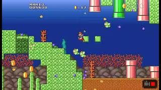 Super Mario Construct Custom Level: MM1 2-2: Rocky Waters By Kelux93:
