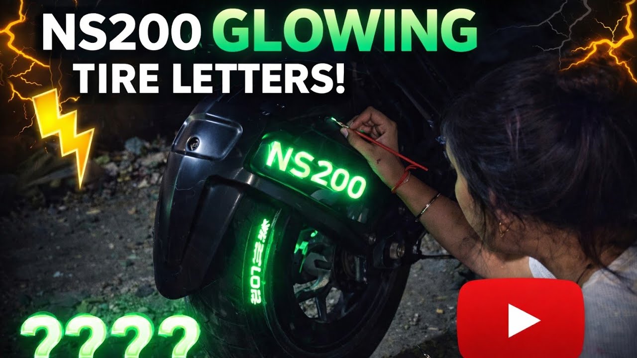 First Try: Tire Letters Glowing 👌