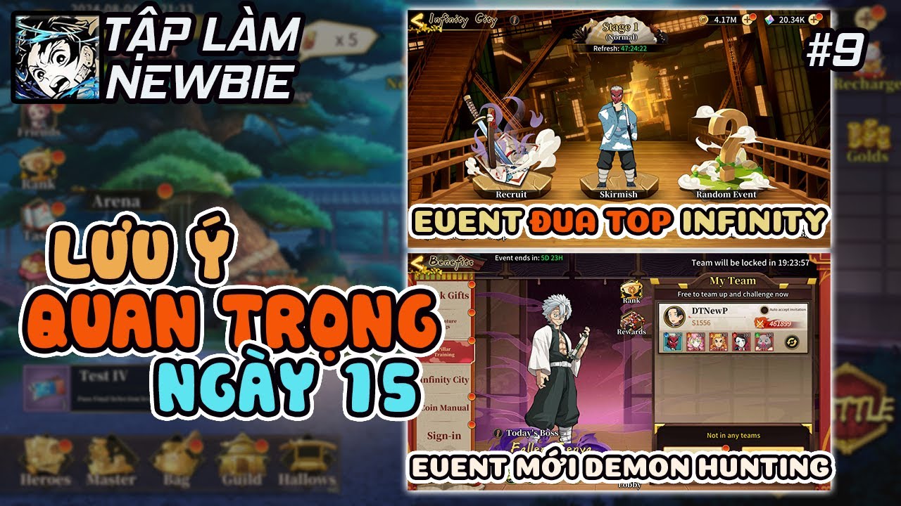 【Tập làm Newbie】#9 Lưu Ý QUAN TRỌNG cho Newbie ở Ngày 15!║Rage of Demon ...
