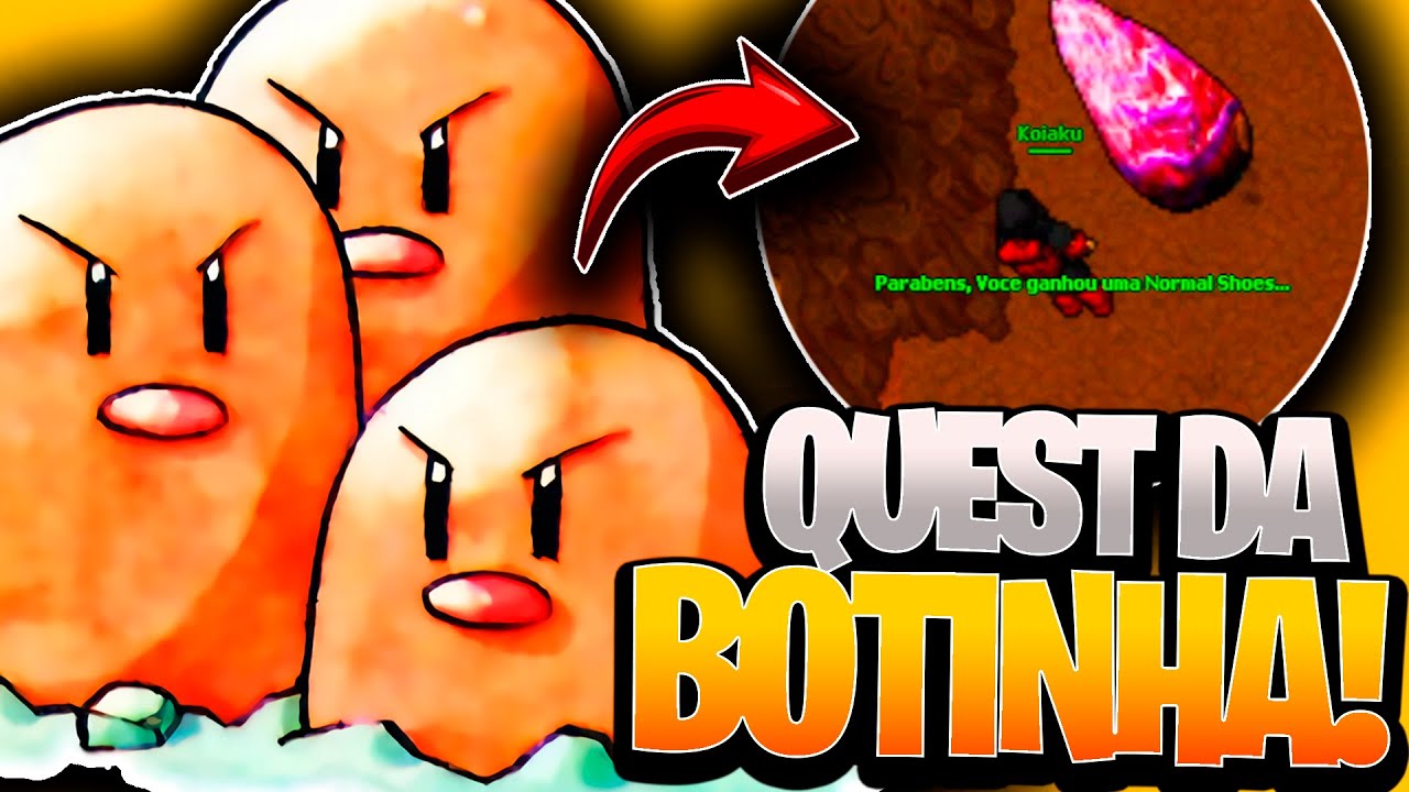 BOTINHA EM QUEST FREE!😍😍POKETIBIA MOBILE E PC 2025 POKE SPHERE! BASE XY! 