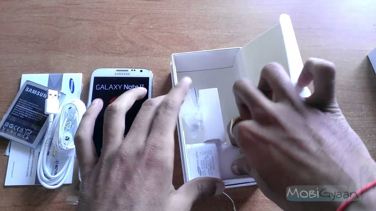Samsung Galaxy Note II Unboxing smartphone 5g