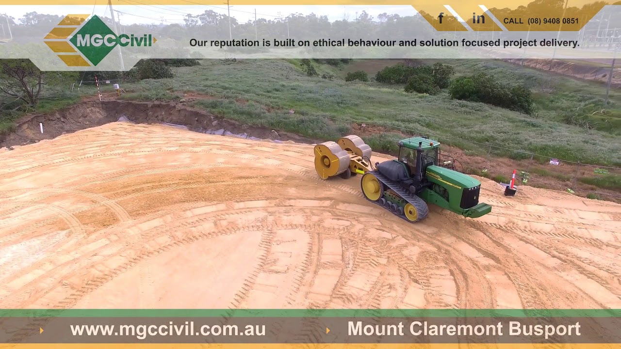 MGC Civil Drone Footage using HYDEC compaction. Western Australia 8-10 ...