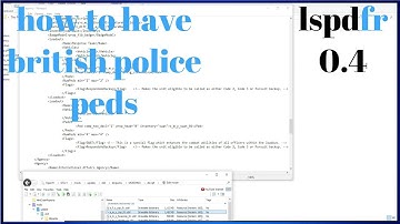 GTA V LSPDFR: HOW TO ADD BRITISH POLICE PEDS INTO GAME AFTER LSPDFR 0.4