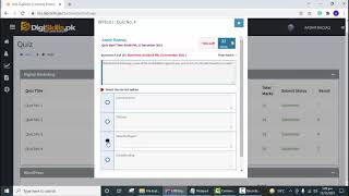 Digiskills WordPress Quiz solution 4 Batch 11 | WordPress quiz 4 batch 11