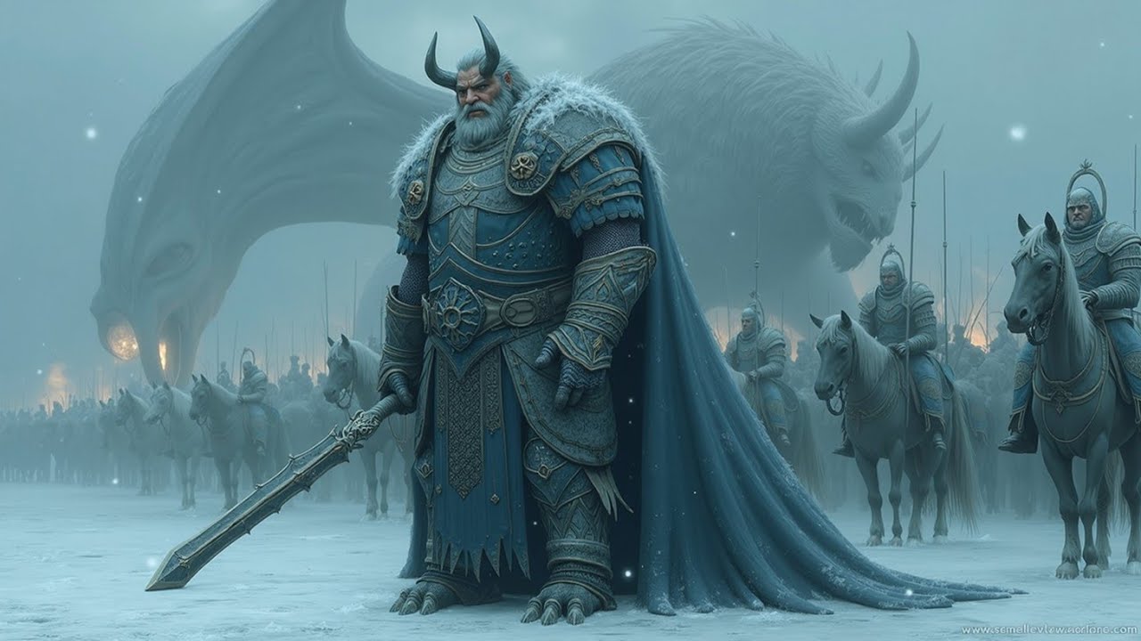 Замерзшая битва армии ледяных гигантов и гнев Темного Владыки