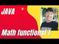 Math functions in Java |mathematical function |Math functions