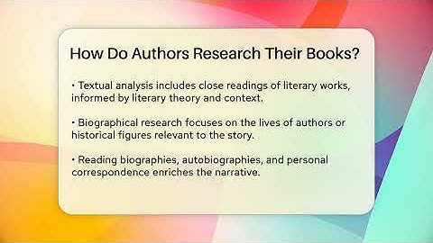 How Do Authors Research Their Books? - The Prose Path