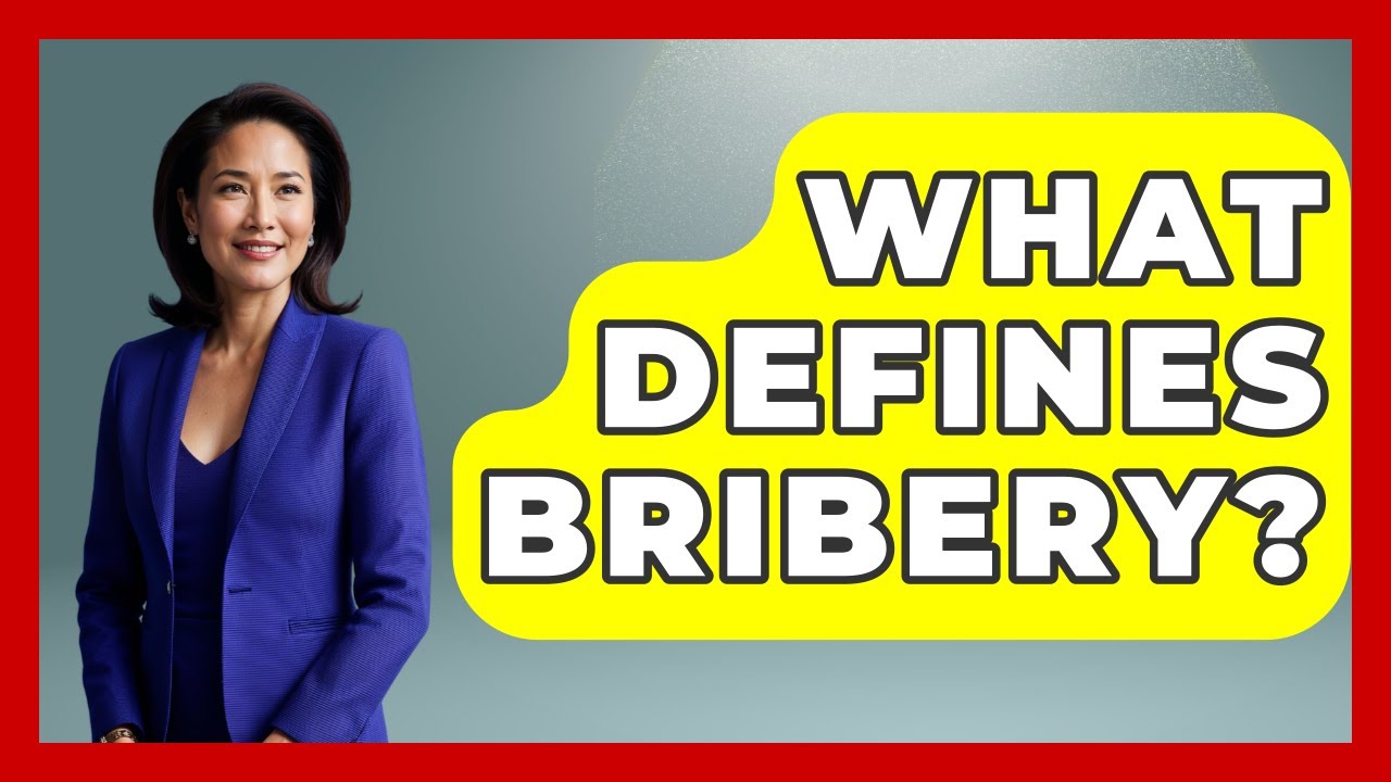 What Defines Bribery? - Law Enforcement Insider
