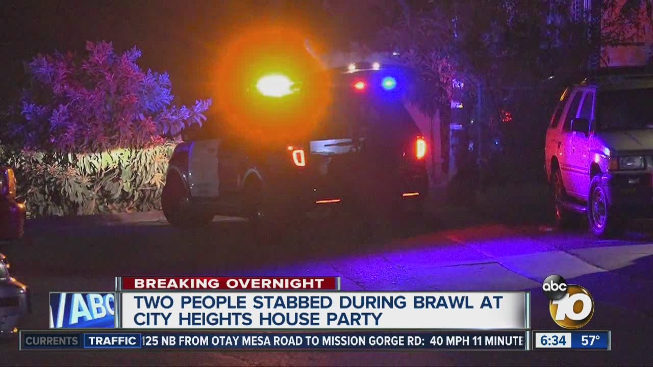 Brawl at City Heights party ends in double-stabbing