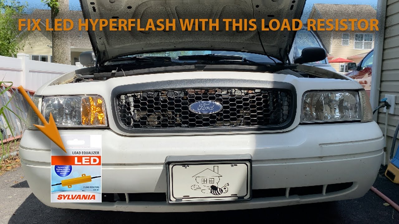 2004 Crown Victoria: LED hyper-flash of turn signal lights FIXED with load resistor install