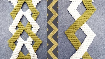 2 Macrame Zig-Zag Patterns DIY