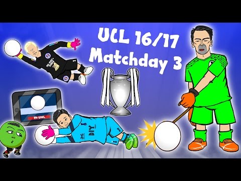 BUFFON SAVES! SCHMEICHEL SAVE! LLORIS SAVE! (Champions League Matchday 3 Parody goals/highlights)
