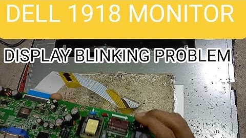 Dell d1918h led monitor display flikring problem solution #dell #monitor
