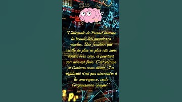 Le Paradoxe de Fresnel : Une Intégrale qui Converge sans Limite !#Maths #Analyse #Fresnel #Intégrale