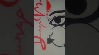 •••Durga Maa Poster••• ❣️✨ | Navratri Drawing | posterartworkmaadurgaartistartshortsyoutube