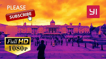 Heat Map Timelapse of Trafalgar Square looking towards The National Gallery, London