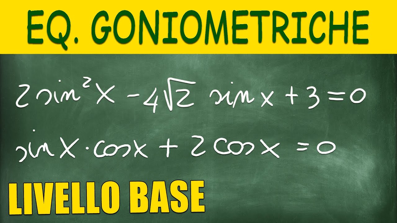 Equazioni Goniometriche Riconducibili a Elementari - 2 Esercizi Svolti