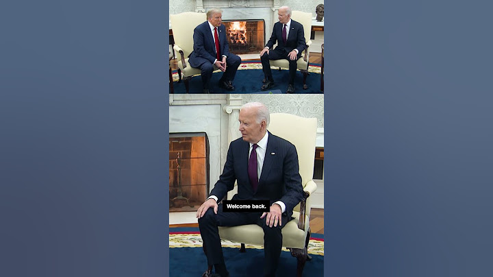 Biden greets Trump at the White House