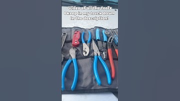 Tool roll with the essentials I keep in my truck! 🛻 #toolroll #tools automotivetools #tacoma