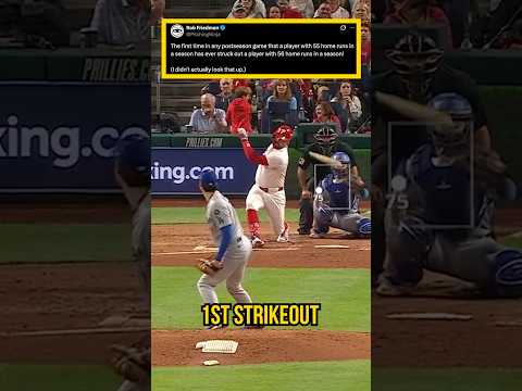 55 HRs vs. 56 HRs:  Never happened before in the postseason. 🙂
