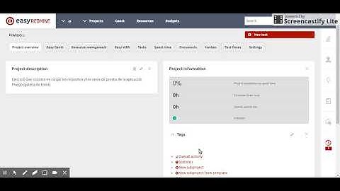 Easy Redmine   Introducción a la Creación de Proyecto y Tareas