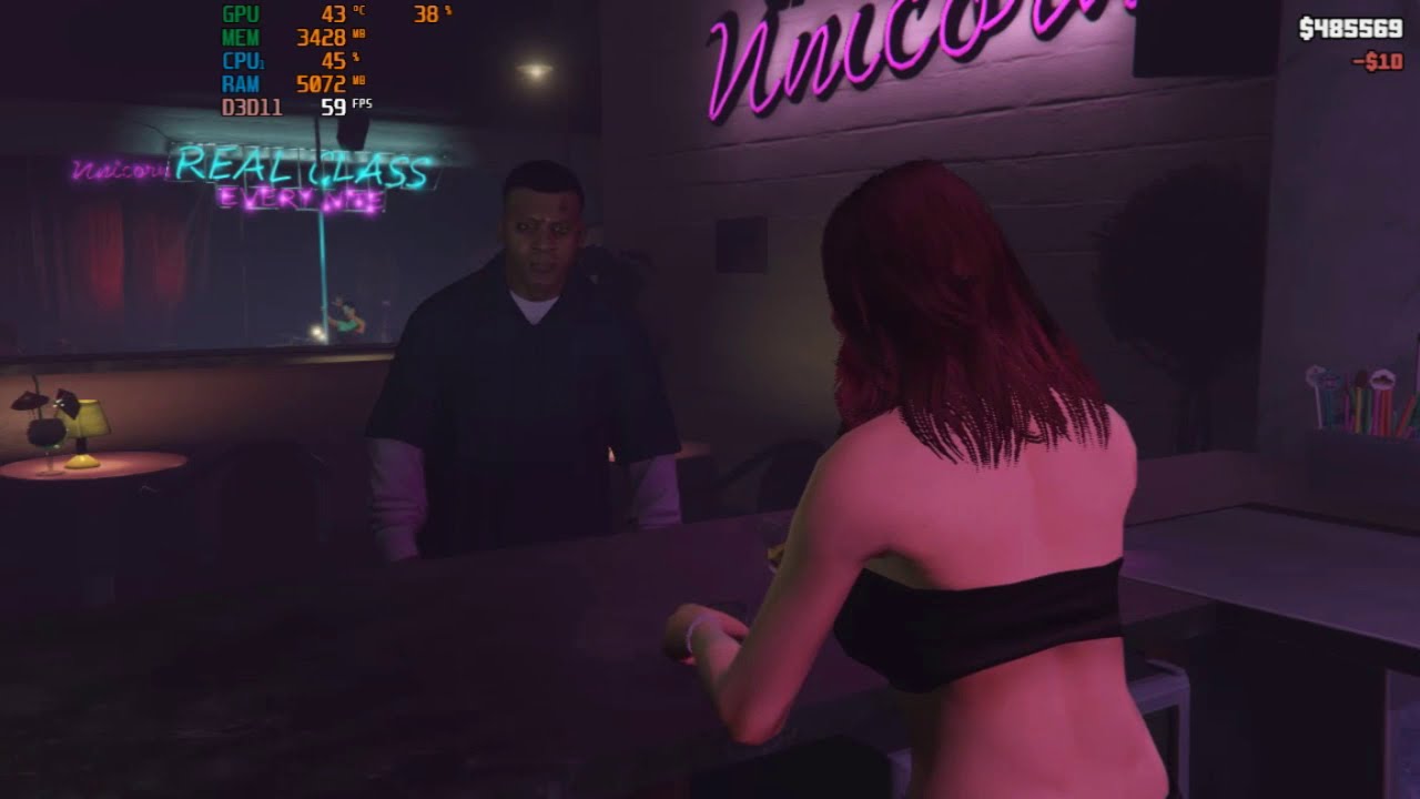 Grand Theft Auto 5 Wild Lap Dance In Strip Club 2020 Youtube