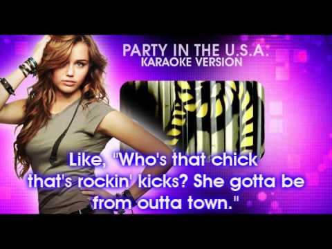 Party in the USA (Karaoke Version) [with backup] - Miley Cyrus