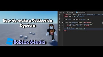[Roblox Studio] How to make Collection System(Soon Mimic collectionsystem)