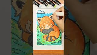 AI vs Human Red Panda Coloring Challenge