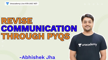 Revise Communication through PYQs 2021 | NTA UGC NET | Abhishek Kumar Jha
