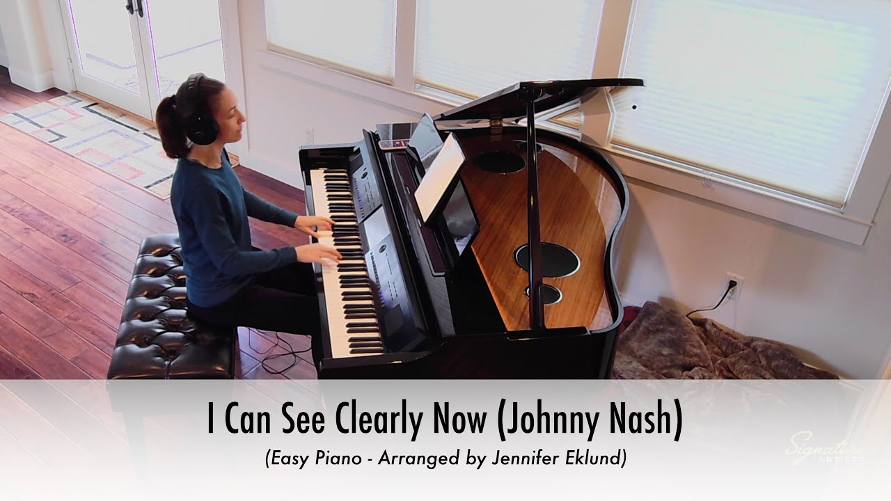I Can See Clearly Now (Johnny Nash) Easy Piano Sheet Music (Arranged by Jennifer Eklund)