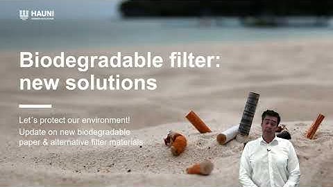 Biodegradable Filter: new solutions | Teaser [Hauni video]