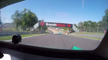 MG MIdget 40 CSCC Swinging Sixties Brands Hatch Indy Safety Car to Driver/Car Change Rear Facing