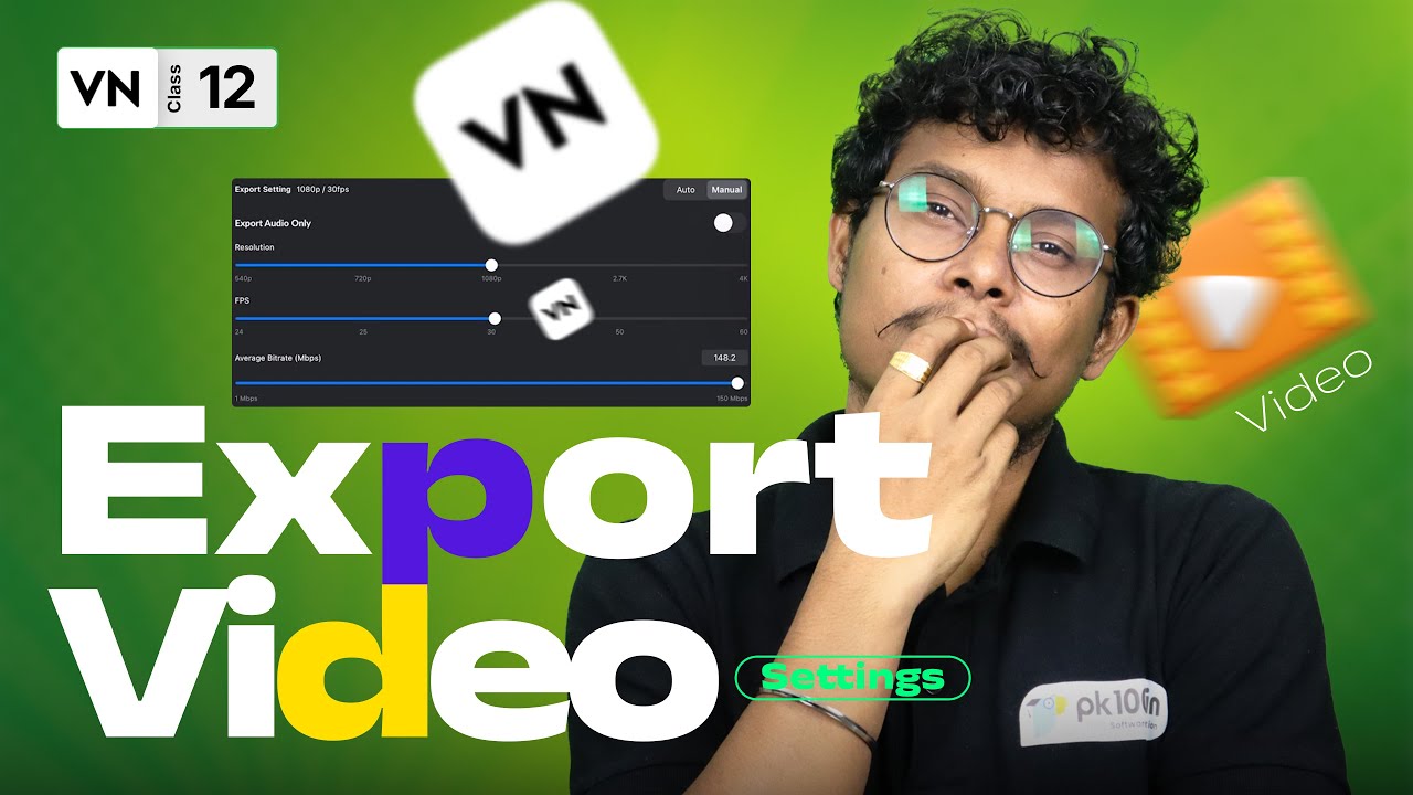 How to Export or Audio in VN Video Editor - YouTube