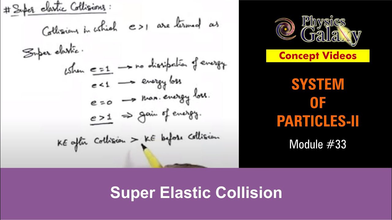 Class 11 Physics, System of Particles, #33 Super Elastic Collision